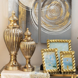 ΓΥΑΛΙΝΟ ΒΑΖΟ FL7543 COPPER ΧΡΩΜΑ 16x40εκ ΓΥΑΛΙΝΟ ΒΑΖΟ FL7543 COPPER ΧΡΩΜΑ 16x40εκ