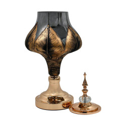 ΓΥΑΛΙΝΟ ΒΑΖΟ ΜΕ ΚΑΠΑΚΙ ΚΑΙ ΜΕΤΑΛΛΙΚΟ ΠΟΔΙ FL3087 ΜΑΥΡΟ-ΧΡΥΣΟ ΧΡΩΜΑ 20x47εκ ΓΥΑΛΙΝΟ ΒΑΖΟ ΜΕ ΚΑΠΑΚΙ ΚΑΙ ΜΕΤΑΛΛΙΚΟ ΠΟΔΙ FL3087 ΜΑΥΡΟ-ΧΡΥΣΟ ΧΡΩΜΑ 20x47εκ