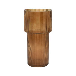 ΓΥΑΛΙΝΟ ΔΙΑΚΟΣΜΗΤΙΚΟ ΒΑΖΟ  FL29 AMBER 15x29εκ