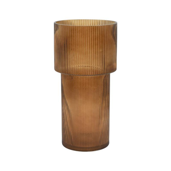 ΓΥΑΛΙΝΟ ΔΙΑΚΟΣΜΗΤΙΚΟ ΒΑΖΟ  FL29 AMBER 15x29εκ