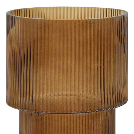 ΓΥΑΛΙΝΟ ΔΙΑΚΟΣΜΗΤΙΚΟ ΒΑΖΟ  FL29 AMBER 15x29εκ