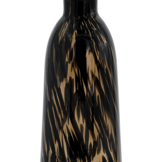 ΓΥΑΛΙΝΟ ΔΙΑΚΟΣΜΗΤΙΚΟ ΜΠΟΥΚΑΛΙ  FL1343 ΚΑΦΕ ANIMAL PRINT 13x34εκ