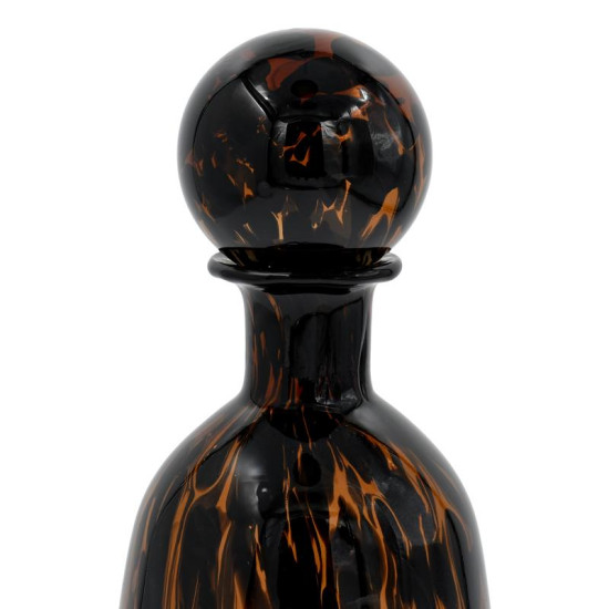 ΓΥΑΛΙΝΟ ΔΙΑΚΟΣΜΗΤΙΚΟ ΜΠΟΥΚΑΛΙ  FL1533 AMBER ANIMAL PRINT 15x25εκ