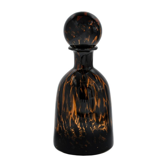 ΓΥΑΛΙΝΟ ΔΙΑΚΟΣΜΗΤΙΚΟ ΜΠΟΥΚΑΛΙ  FL1533 AMBER ANIMAL PRINT 15x25εκ