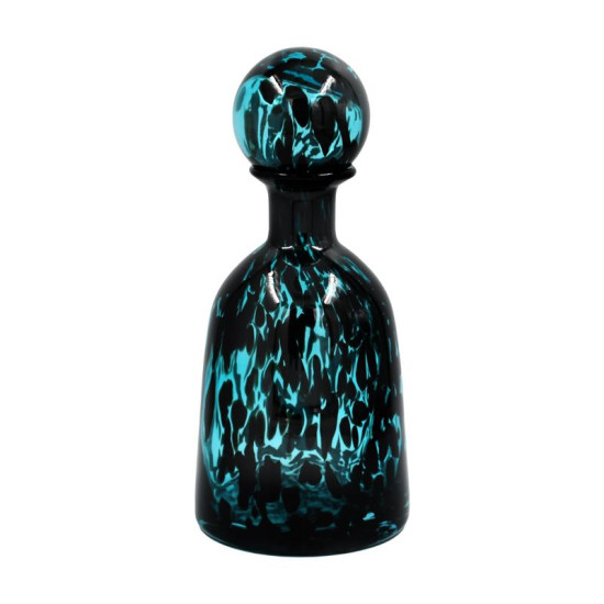 ΓΥΑΛΙΝΟ ΔΙΑΚΟΣΜΗΤΙΚΟ ΜΠΟΥΚΑΛΙ  FL1533 ΜΠΛΕ ANIMAL PRINT 15x25εκ