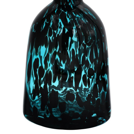 ΓΥΑΛΙΝΟ ΔΙΑΚΟΣΜΗΤΙΚΟ ΜΠΟΥΚΑΛΙ  FL1533 ΜΠΛΕ ANIMAL PRINT 15x25εκ