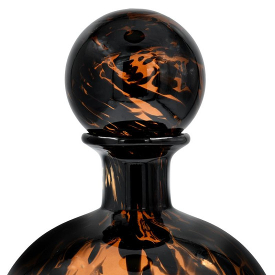 ΓΥΑΛΙΝΟ ΔΙΑΚΟΣΜΗΤΙΚΟ ΜΠΟΥΚΑΛΙ  FL1828 AMBER ANIMAL PRINT 17x21εκ