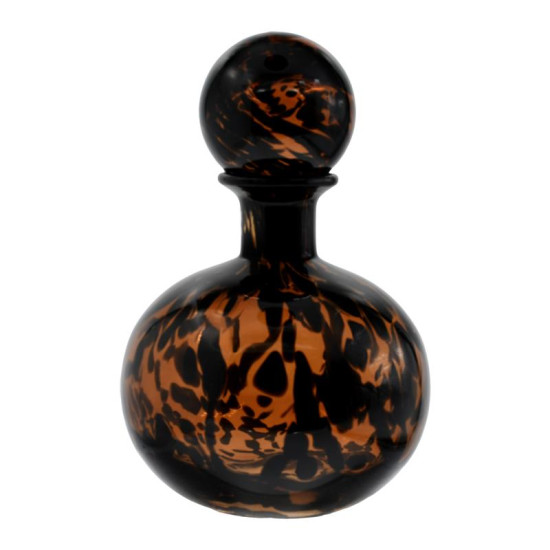 ΓΥΑΛΙΝΟ ΔΙΑΚΟΣΜΗΤΙΚΟ ΜΠΟΥΚΑΛΙ  FL1828 AMBER ANIMAL PRINT 17x21εκ
