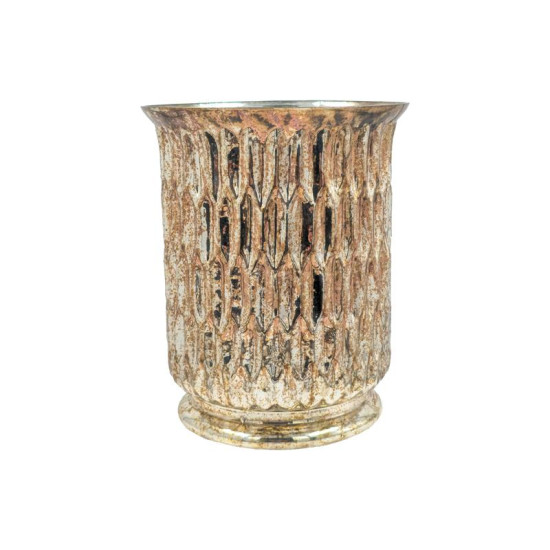 ΓΥΑΛΙΝΟ ΕΠΙΤΡΑΠΕΖΙΟ ΔΙΑΚΟΣΜΗΤΙΚΟ  FL523 COPPER ΧΡΩΜΑ 16x20εκ