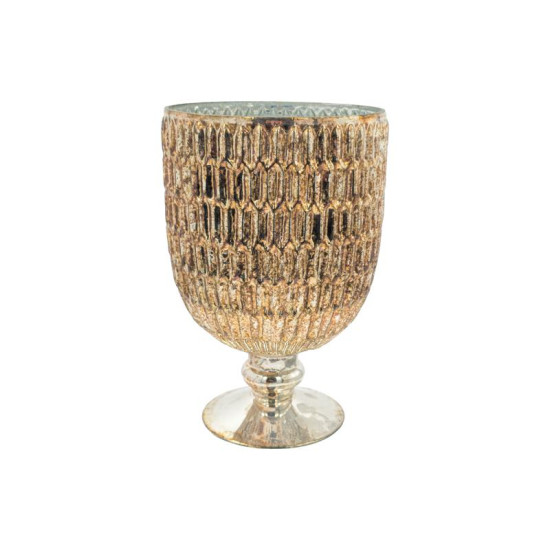 ΓΥΑΛΙΝΟ ΕΠΙΤΡΑΠΕΖΙΟ ΚΗΡΟΠΗΓΙΟ  FL115 COPPER ΧΡΩΜΑ 17x26εκ
