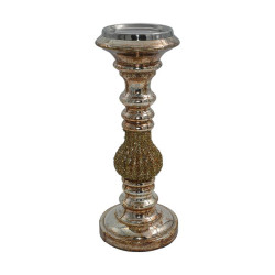 ΓΥΑΛΙΝΟ ΕΠΙΤΡΑΠΕΖΙΟ ΚΗΡΟΠΗΓΙΟ  FL752 COPPER ΧΡΩΜΑ 12x31εκ