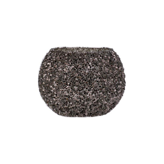 ΓΥΑΛΙΝΟ ΕΠΙΤΡΑΠΕΖΙΟ ΚΗΡΟΠΗΓΙΟ ΡΕΣΩ  Mosaic ΓΚΡΙ ΧΡΩΜΑ 13x10εκ