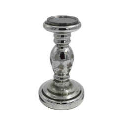 ΓΥΑΛΙΝΟ ΚΗΡΟΠΗΓΙΟ  FL16265 ΑΣΗΜΙ ΧΡΩΜΑ 15x25εκ