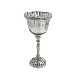 ΓΥΑΛΙΝΟ ΚΗΡΟΠΗΓΙΟ FL28133 ΑΣΗΜΙ ΧΡΩΜΑ 10x28εκ ΓΥΑΛΙΝΟ ΚΗΡΟΠΗΓΙΟ FL28133 ΑΣΗΜΙ ΧΡΩΜΑ 10x28εκ