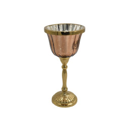 ΓΥΑΛΙΝΟ ΚΗΡΟΠΗΓΙΟ FL28133 ΧΡΥΣΟ ΧΡΩΜΑ 10x28εκ ΓΥΑΛΙΝΟ ΚΗΡΟΠΗΓΙΟ FL28133 ΧΡΥΣΟ ΧΡΩΜΑ 10x28εκ