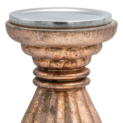 ΓΥΑΛΙΝΟ ΚΗΡΟΠΗΓΙΟ  FL2814 ΡΟΖ ΜΕ ΜΕΤΑΛΛΙΚΟ ΦΙΝΙΡΙΣΜΑ 10x20εκ ΓΥΑΛΙΝΟ ΚΗΡΟΠΗΓΙΟ  FL2814 ΡΟΖ ΜΕ ΜΕΤΑΛΛΙΚΟ ΦΙΝΙΡΙΣΜΑ 10x20εκ