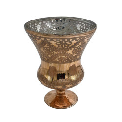 ΓΥΑΛΙΝΟ ΚΗΡΟΠΗΓΙΟ  FL8064 COPPER ΧΡΩΜΑ 19x25εκ