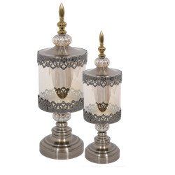 ΓΥΑΛΙΝΟ ΚΗΡΟΠΗΓΙΟ ΜΕ ΚΑΠΑΚΙ ΜΠΡΟΝΖΕ 40εκ sls ΓΥΑΛΙΝΟ ΚΗΡΟΠΗΓΙΟ ΜΕ ΚΑΠΑΚΙ ΜΠΡΟΝΖΕ 40εκ sls