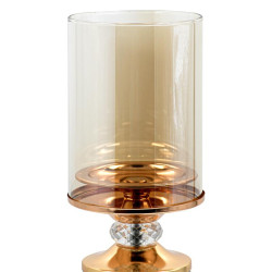 ΓΥΑΛΙΝΟ ΚΗΡΟΠΗΓΙΟ ΜΕ ΜΕΤΑΛΛΙΚΗ ΒΑΣΗ FL3087 ΜΑΥΡΟ-ΧΡΥΣΟ ΧΡΩΜΑ 12x45εκ ΓΥΑΛΙΝΟ ΚΗΡΟΠΗΓΙΟ ΜΕ ΜΕΤΑΛΛΙΚΗ ΒΑΣΗ FL3087 ΜΑΥΡΟ-ΧΡΥΣΟ ΧΡΩΜΑ 12x45εκ