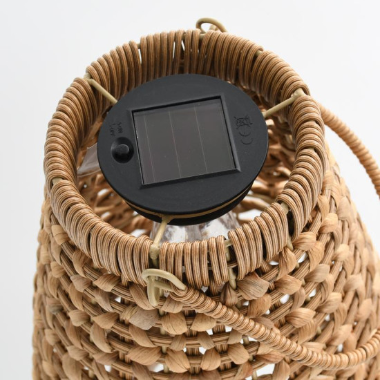 ΗΛΙΑΚΟ ΦΑΝΑΡΙ ΚΗΠΟΥ ΨΑΘΙΝΟ  FL24038 Boho ΦΥΣΙΚΟ ΧΡΩΜΑ 19x22εκ