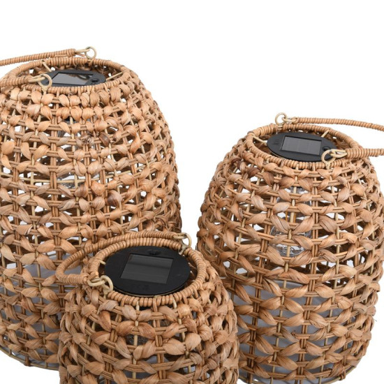 ΗΛΙΑΚΟ ΦΑΝΑΡΙ ΚΗΠΟΥ ΨΑΘΙΝΟ  FL24038 Boho ΦΥΣΙΚΟ ΧΡΩΜΑ 19x22εκ