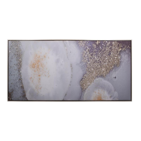 ΚΑΔΡΟ  62666 "White flowers" ΛΕΥΚΟ-ΣΙΕΛ-ΓΚΡΙ ΧΡΩΜΑ 60x3x120εκ