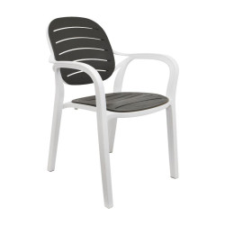 ΚΑΡΕΚΛΑ ΚΗΠΟΥ  Rusty ΛΕΥΚΟ-ΑΝΘΡΑΚΙ ΧΡΩΜΑ 57,5x58x84εκ