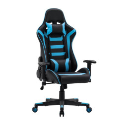 ΚΑΡΕΚΛΑ GAMING  SAR-1 ΜΑΥΡΟ-ΜΠΛΕ ΤΕΧΝΟΔΕΡΜΑ 64x53x135εκ ΚΑΡΕΚΛΑ GAMING  SAR-1 ΜΑΥΡΟ-ΜΠΛΕ ΤΕΧΝΟΔΕΡΜΑ 64x53x135εκ
