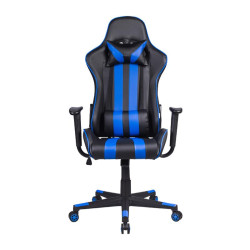ΚΑΡΕΚΛΑ GAMING  SAR-12 ΜΑΥΡΟ-ΜΠΛΕ ΤΕΧΝΟΔΕΡΜΑ 64x53x135εκ ΚΑΡΕΚΛΑ GAMING  SAR-12 ΜΑΥΡΟ-ΜΠΛΕ ΤΕΧΝΟΔΕΡΜΑ 64x53x135εκ