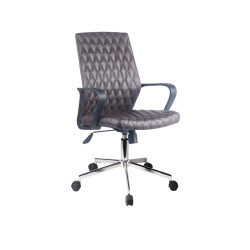 ΚΑΡΕΚΛΑ ΓΡΑΦΕΙΟΥ  ΚΑΦΕ ΤΕΧΝΟΔΕΡΜΑ 59x61x95/105εκ ΚΑΡΕΚΛΑ ΓΡΑΦΕΙΟΥ  ΚΑΦΕ ΤΕΧΝΟΔΕΡΜΑ 59x61x95/105εκ