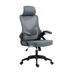 ΚΑΡΕΚΛΑ ΓΡΑΦΕΙΟΥ  FL219 ΓΚΡΙ ΧΡΩΜΑ 63x61x128εκ