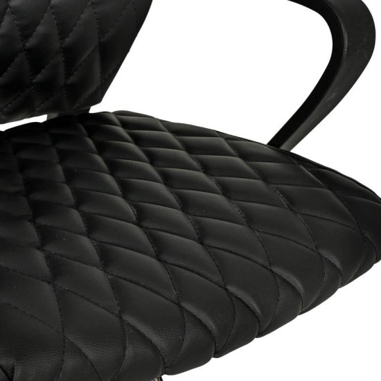 ΚΑΡΕΚΛΑ ΓΡΑΦΕΙΟΥ  5568 ΜΑΥΡΟ ΤΕΧΝΟΔΕΡΜΑ 59x61x95/105εκ