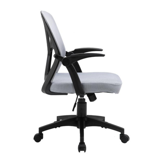 ΚΑΡΕΚΛΑ ΓΡΑΦΕΙΟΥ  FL20-2Β ΓΚΡΙ ΧΡΩΜΑ 60x63x90/105εκ