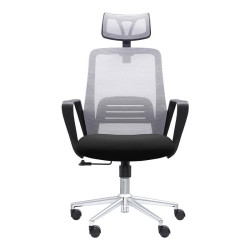 ΚΑΡΕΚΛΑ ΓΡΑΦΕΙΟΥ  FL299 ΓΚΡΙ ΠΛΑΤΗ-ΜΑΥΡΟ ΚΑΘΙΣΜΑ 64x62x122εκ ΚΑΡΕΚΛΑ ΓΡΑΦΕΙΟΥ  FL299 ΓΚΡΙ ΠΛΑΤΗ-ΜΑΥΡΟ ΚΑΘΙΣΜΑ 64x62x122εκ