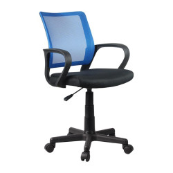 ΚΑΡΕΚΛΑ ΓΡΑΦΕΙΟΥ  FL5528 ΜΠΛΕ ΜΑΥΡΟ ΧΡΩΜΑ 57x54x94εκ