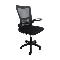 ΚΑΡΕΚΛΑ ΓΡΑΦΕΙΟΥ  FL611 ΜΑΥΡΟ ΧΡΩΜΑ 57x54x106εκ