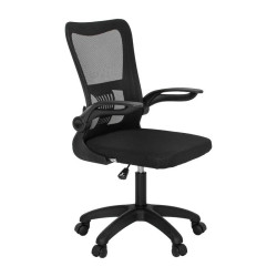 ΚΑΡΕΚΛΑ ΓΡΑΦΕΙΟΥ  FL611 ΜΑΥΡΟ ΧΡΩΜΑ 57x54x106εκ