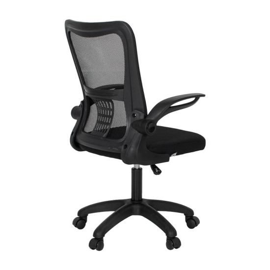 ΚΑΡΕΚΛΑ ΓΡΑΦΕΙΟΥ  FL611 ΜΑΥΡΟ ΧΡΩΜΑ 57x54x106εκ