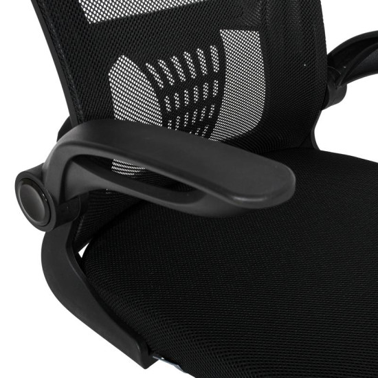 ΚΑΡΕΚΛΑ ΓΡΑΦΕΙΟΥ  FL611 ΜΑΥΡΟ ΧΡΩΜΑ 57x54x106εκ