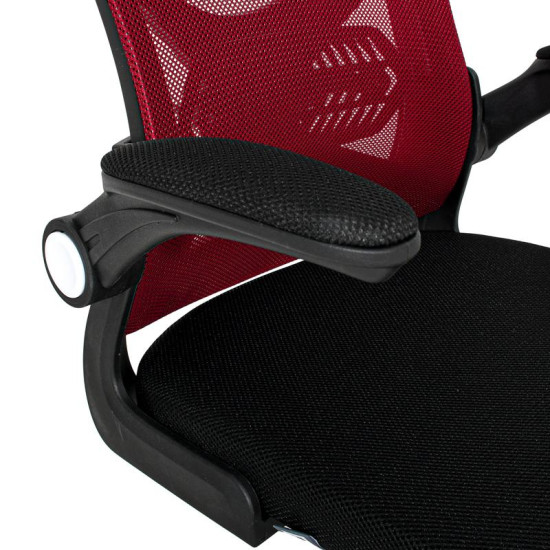 ΚΑΡΕΚΛΑ ΓΡΑΦΕΙΟΥ  FL850 ΚΟΚΚΙΝΟ-ΜΑΥΡΟ ΧΡΩΜΑ 63x55x101εκ