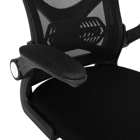 ΚΑΡΕΚΛΑ ΓΡΑΦΕΙΟΥ  FL850 ΜΑΥΡΟ ΧΡΩΜΑ 63x55x101εκ