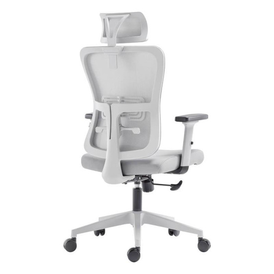 ΚΑΡΕΚΛΑ ΓΡΑΦΕΙΟΥ  FL9088 ΓΚΡΙ ΠΛΑΤΗ-ΓΚΡΙ ΚΑΘΙΣΜΑ 60x60x119-129εκ