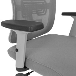 ΚΑΡΕΚΛΑ ΓΡΑΦΕΙΟΥ  FL9088 ΓΚΡΙ ΠΛΑΤΗ-ΓΚΡΙ ΚΑΘΙΣΜΑ 60x60x119-129εκ