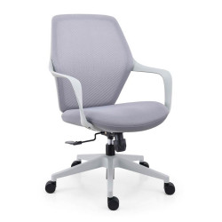 ΚΑΡΕΚΛΑ ΓΡΑΦΕΙΟΥ  FL921 ΓΚΡΙ ΥΦΑΣΜΑ ΓΚΡΙ ΣΚΕΛΕΤΟ 63x57x92-102εκ