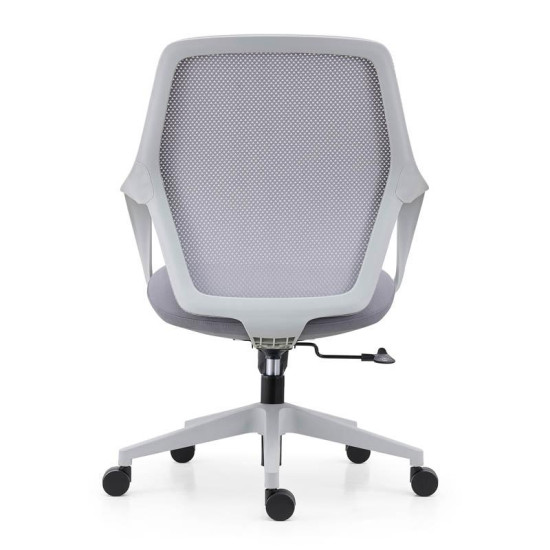 ΚΑΡΕΚΛΑ ΓΡΑΦΕΙΟΥ  FL921 ΓΚΡΙ ΥΦΑΣΜΑ ΓΚΡΙ ΣΚΕΛΕΤΟ 63x57x92-102εκ