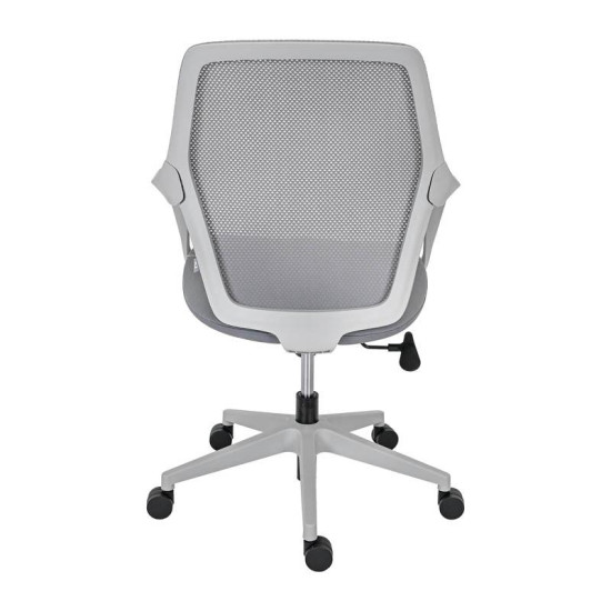 ΚΑΡΕΚΛΑ ΓΡΑΦΕΙΟΥ  FL921 ΓΚΡΙ ΥΦΑΣΜΑ ΓΚΡΙ ΣΚΕΛΕΤΟ 63x57x92-102εκ