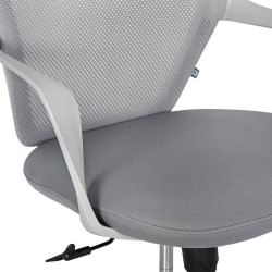 ΚΑΡΕΚΛΑ ΓΡΑΦΕΙΟΥ  FL921 ΓΚΡΙ ΥΦΑΣΜΑ ΓΚΡΙ ΣΚΕΛΕΤΟ 63x57x92-102εκ