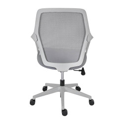 ΚΑΡΕΚΛΑ ΓΡΑΦΕΙΟΥ  FL921 ΓΚΡΙ ΥΦΑΣΜΑ ΓΚΡΙ ΣΚΕΛΕΤΟ 63x57x92-102εκ