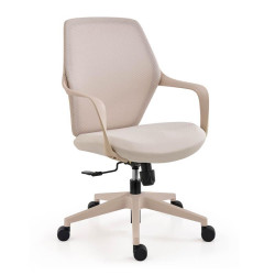 ΚΑΡΕΚΛΑ ΓΡΑΦΕΙΟΥ  FL963 ΜΠΕΖ ΥΦΑΣΜΑ ΜΠΕΖ ΣΚΕΛΕΤΟ 63x57x92-102εκ