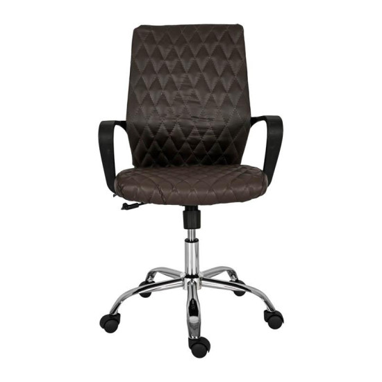 ΚΑΡΕΚΛΑ ΓΡΑΦΕΙΟΥ  ΚΑΦΕ ΤΕΧΝΟΔΕΡΜΑ 59x61x95/105εκ